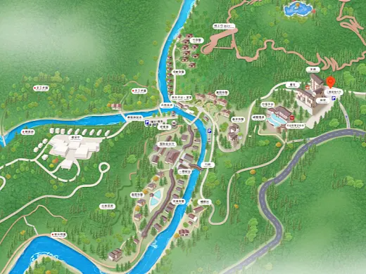 龙泉驿结合景区手绘地图智慧导览和720全景技术，可以让景区更加“动”起来，为游客提供更加身临其境的导览体验。